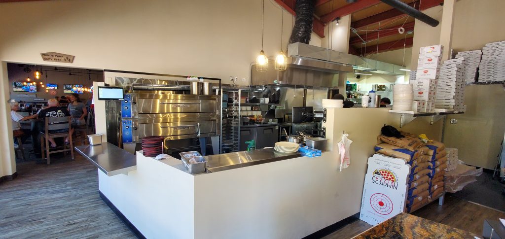 Tenant Improvement Pizza Place in Munds Park Kitchen General Contractor shows Tenant Improvement Kitchen Area